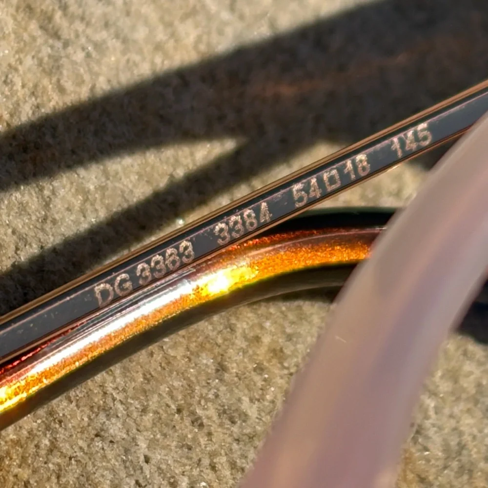 Dolce Gabbana Translucent Pink RX Eyeglasses 3363 - Picture 4 of 7